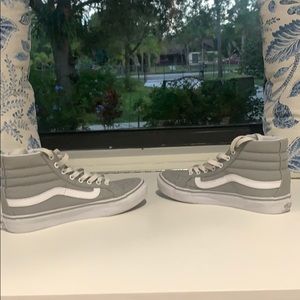 Grey Hightop old skool vans
